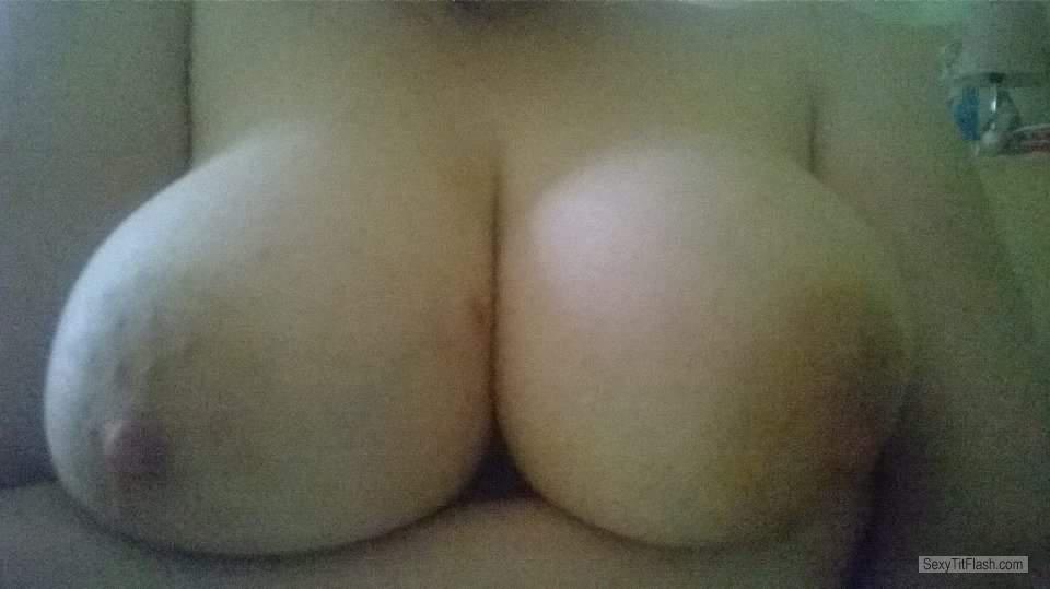 Tit Flash: Wife's Very Big Tits - Topless Ana from Yugoslavia